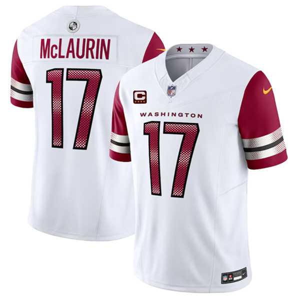 Men & Women & Youth Washington Commanders #17 Terry McLaurin White 2023 F.U.S.E. With 4-Star C Patch Vapor Limited Jersey